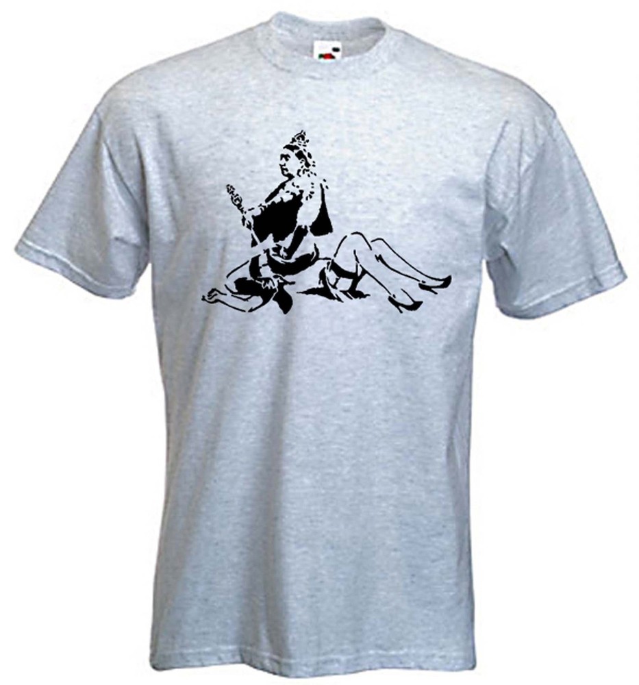 BANKSY QUEEN VICTORIA MEN’S T-SHIRT – Lesbian Lesbians – Choice Of Colours S-3XL