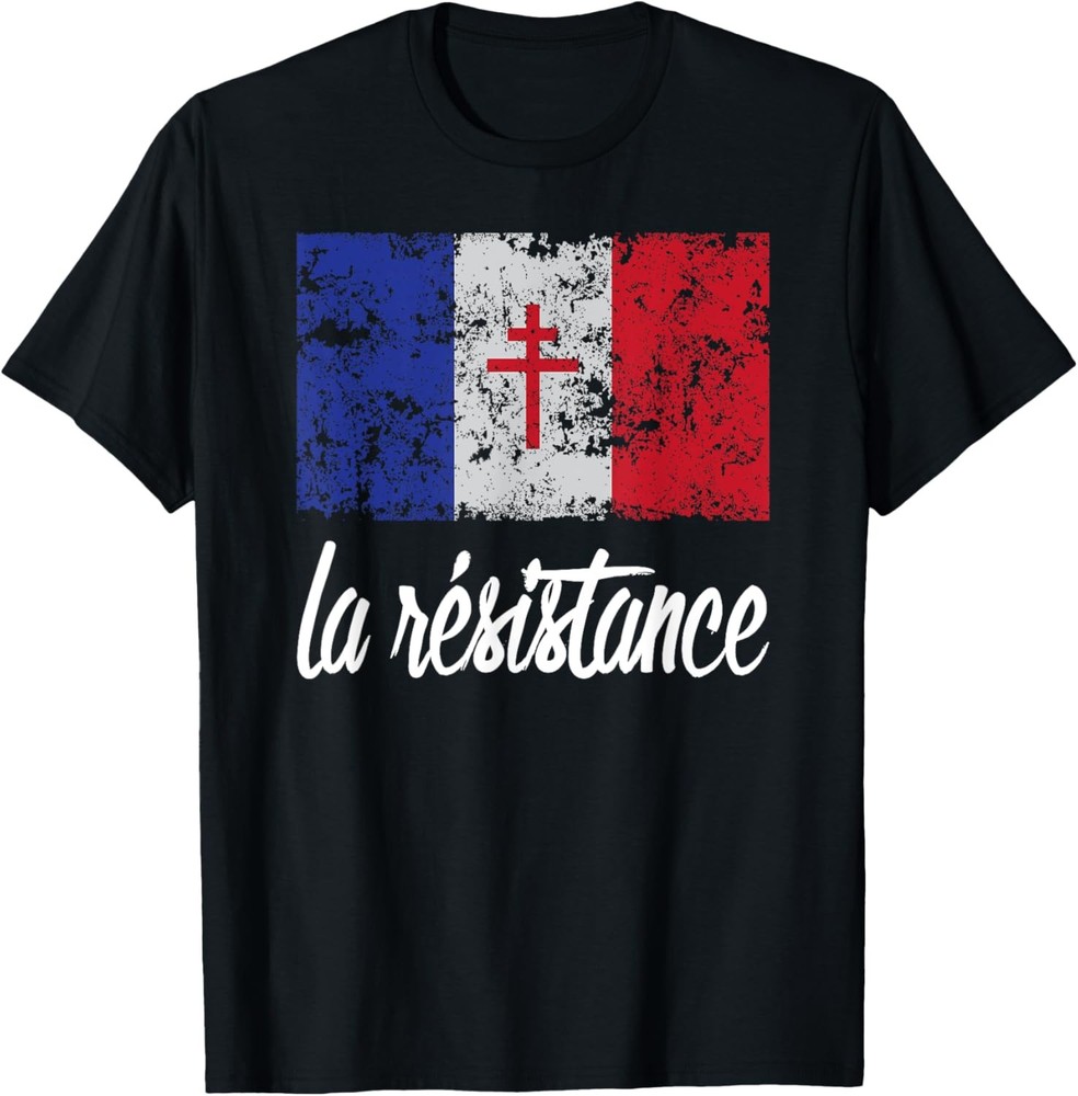 La Resistance France Flag Proud French Novelty Gift T-Shirt