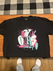 Men’s Outrank Graphic Black Tee Sz 2XL Own Ours Graphic Blue Pink Streetwear