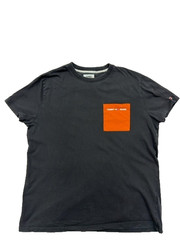 Tommy Jeans T-Shirt Black XXL Short Sleeve Pocket Cotton Round Neck