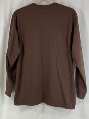 Carhartt K231 Long Sleeve Crew T Shirt Men XL Loose Fit Spellout Logo Brown K231