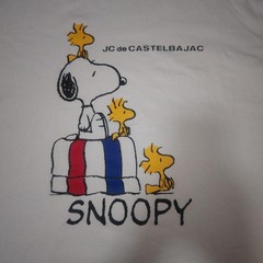 CASTELBAJAC SPORT Snoopy T-Shirt White Size 5 Unisex Casual