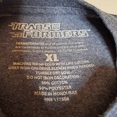 The Transformers Charcoal Grey Graphic T-Shirt Size XL