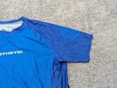 Aesthetic T Shirt Mens Extra Large Blue Short Sleeve Athletic Sports