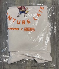 Popeyes x One Piece Luffy T-Shirt Size LARGE Limited AUTHENTIC – In Hand NEW
