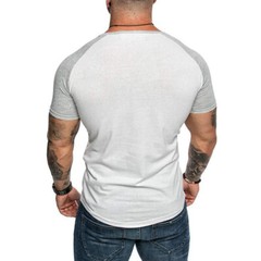Men’s Tight Fit Muscle T-Shirt Gym Sport Short Sleeve Tee Shirts Casual Tops