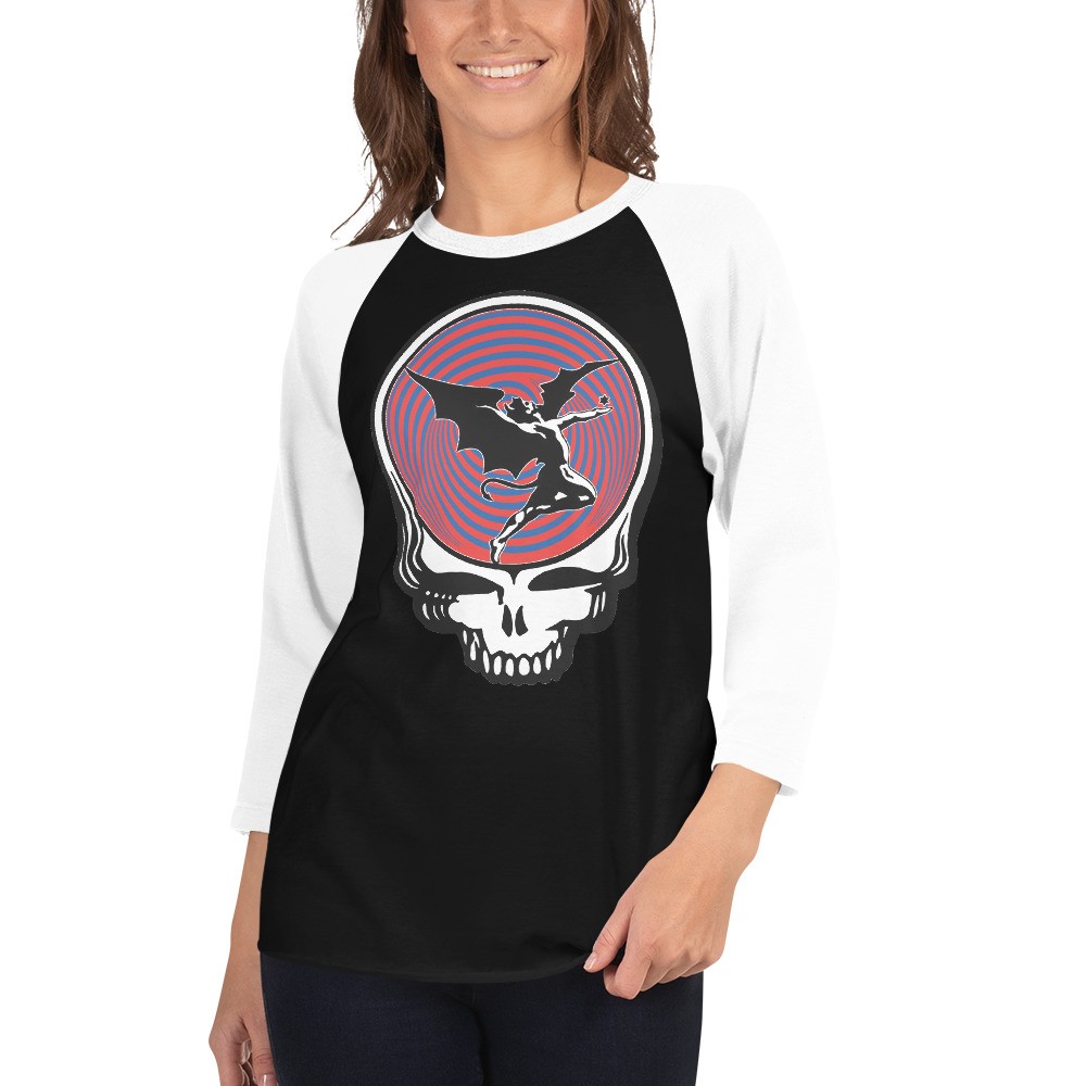 Grateful Dead Black Sabbath Bob Weir Ozzy 3/4 sleeve raglan shirt