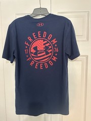 Under Armour Freedom Flag Men’s Navy Blue Graphic T-Shirt Patriotic