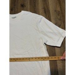 Duluth Trading Co T-Shirt Men Large White Adult Relaxed Fit Longtail T Excellent