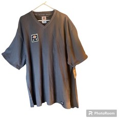 3XL Dickies Performance Knit Media Pocket Short Sleeve Gray V Neck Shirt 65-35