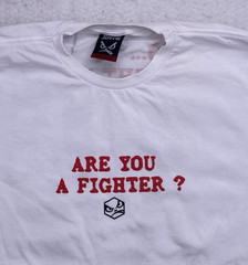 Bad Boy Martial Arts Fighter Graphic T-Shirt White Men’s Size XL Brazil Made