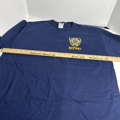 Vintage New York Police Dept NYPD Navy Blue T-Shirt Size XL Fruit Of The Loom
