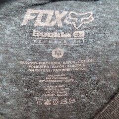 Fox Buckle B Premium Fit Shirt Mens Medium Blue Graphic Motocross MX74 Racing