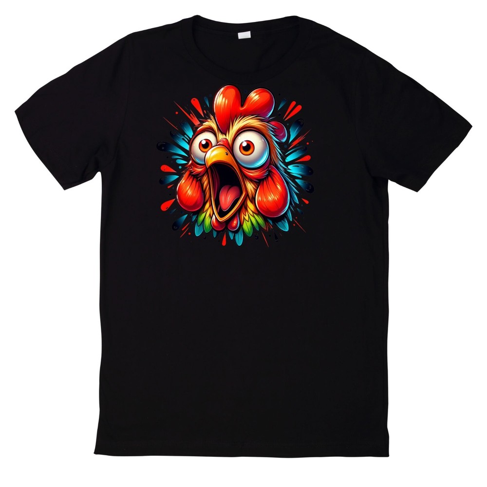 Funny Chicken Face T Shirt