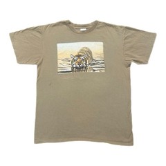 Vintage 90s Tiger Shirt Sz L Single Stitch Nature Wildlife Big Cats