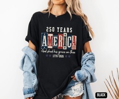 HOT!!! Christian American Flag Tee, 250 Years Anniversary USA Shirt