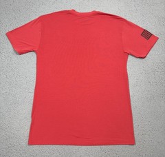 Rogue Shirt Mens Medium Red USA Flag Graphic Athletic Gym Stretch Tee Tagless
