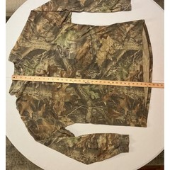 VTG RedHead Advantage Timber Camo Henley XL Thrashed Distressed Hunting Shirt