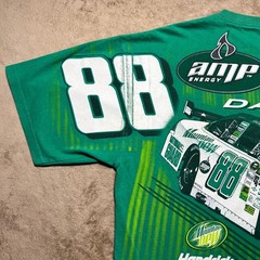 Dale Jr 88 Amp Energy NASCAR Racing T Shirt Green XL 2008 Hendrick Impala SS