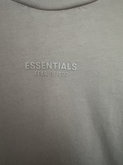 Fear of God Essentials Taupe Oversized T-Shirt Beige Heavyweight Tee Unisex