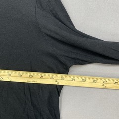 Bombas Baselayer Top XL Merino Wool Tencel Blend Crew Neck Long Sleeve Black