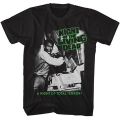 Night Of The Living Dead Movie Zombies Busting Through Windows Men’s T Shirt
