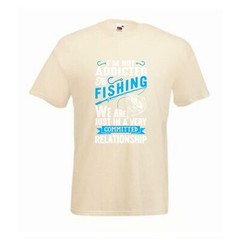 Fishing Addicted Relationship Humour Novelty T Shirt Various Colours And Sizes
