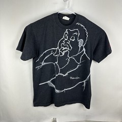 Vintage Fubu Platinum Fat Albert T Shirt XL Big Graphic Made in USA Gray Logo