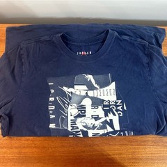 Jordan Men’s Graphic T-Shirt Navy Blue Size M | Michael Jordan Collage Tee