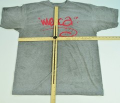 Vintage 90’s Mecca Clothing Streetwear Rap Hip Hop Gray Shirt Since Day One XL