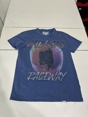Valabasas Shirt Small Blue Raceway Speed Demon Streetwear Biker Skater Hip Hop