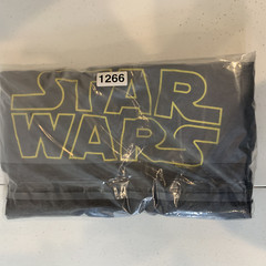 Old Navy Star Wars Mens T-Shirt XXL Crew Neck Heather Gray Yellow Logo Gift
