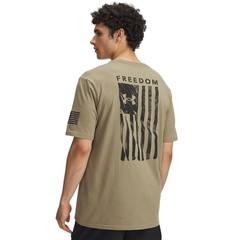 Under Armour 6004096 Men’s Freedom Flag T-Shirt – Federal Tan – Small