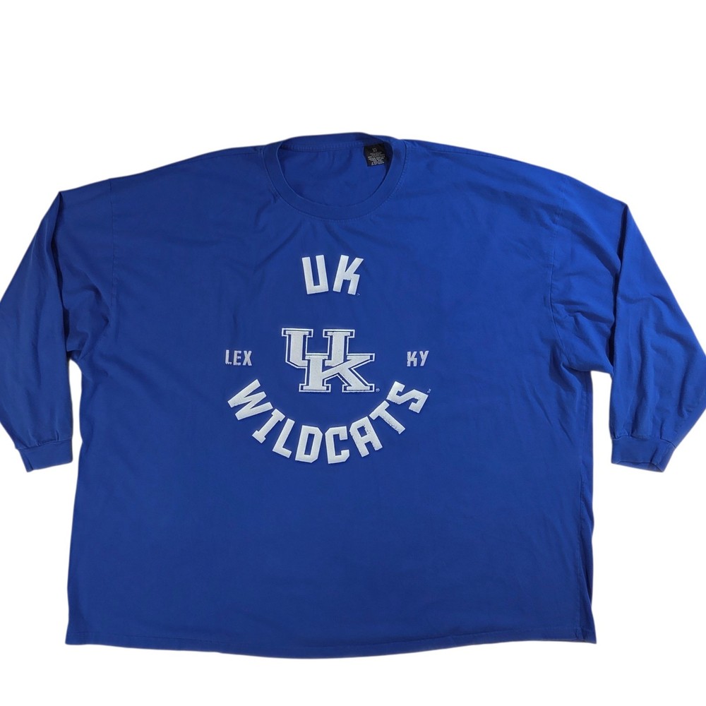 University of Kentucky Wildcats UK Blue T-Shirt Men 6XL Big Football Basketball