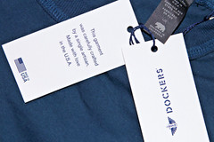 Dockers Made in the USA Men’s Classic Tee Premium T-Shirt Navy $70 RARE NEW L