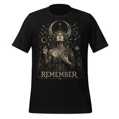 Remember Ancient Wisdom Shirt Sacred Geometry Esoteric Art Ouroboros Tee XS-5XL