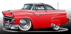 Ford Fairlane Crown Victoria Classic Car Art Print NEW