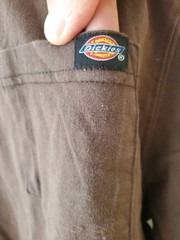 Dickies Performance Long Sleeve Pocket Brown Workwear Pullover Shirt Men’s XL
