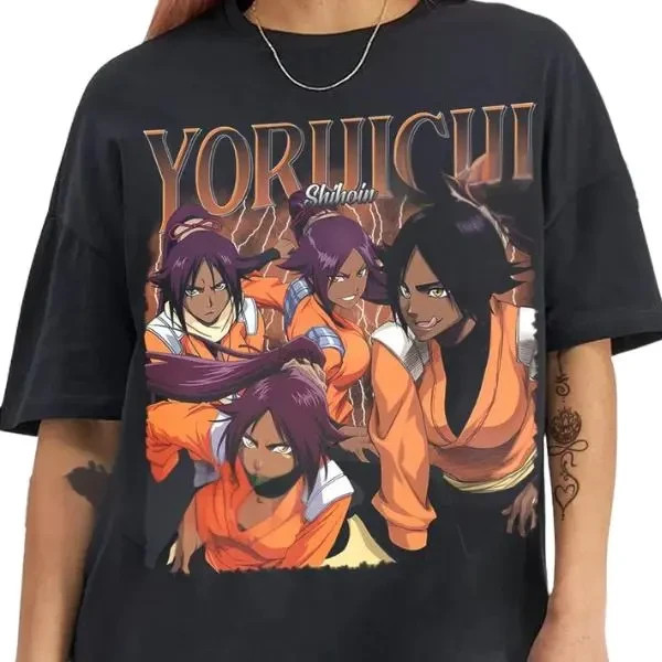 Yoruichi Shihoin TShirt, Vintage Retro Anime Shirt, Anime Manga T-Shirt