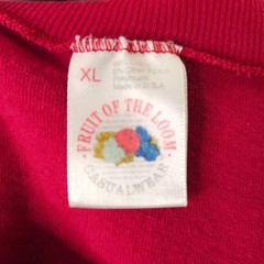 Vintage Fruit Of The Loom Blank T Shirt Mens Size XL Pink 90s Made In USA