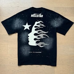Hell Studios star Classic printed star white dots Tee Mens Short sleeved T-shirt