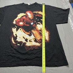 Marvel Shirt Mens 2XL Black Iron Man Graphic Tee Mad Engine Superhero Comics
