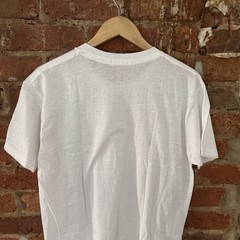 Vintage 50s 60s Blank Plain White Tee Thin Cotton T Shirt XL NOS Rockabilly Work