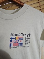 True Vintage 70s 1976 Hang Ten Motocross California Grand Prix Tee T Shirt M