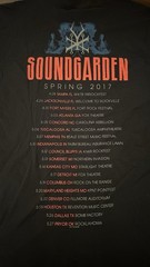 Soundgarden Tour T-Shirt Double Sided Band Tee 2017 Black Adult Size Large
