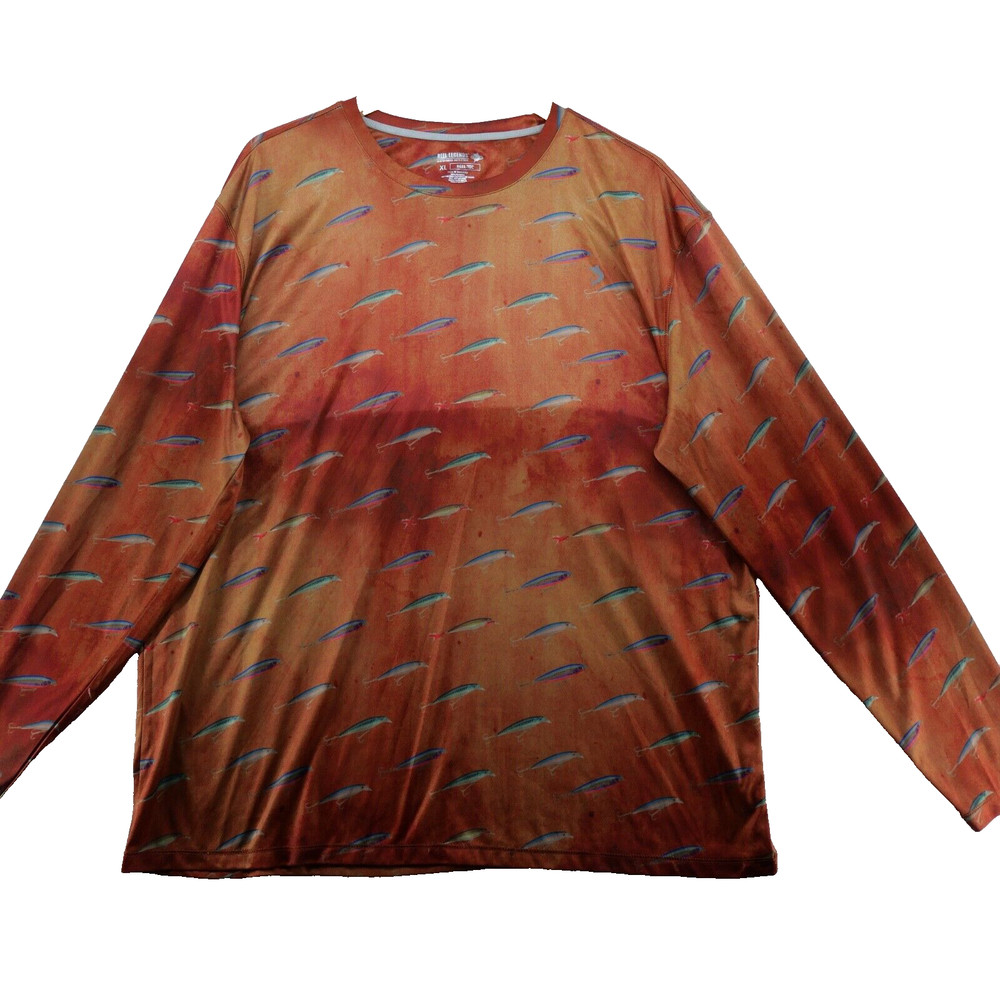 Reel Legends Reel-Tec Men’s Size XL Fish Print Crew-Neck T-Shirt