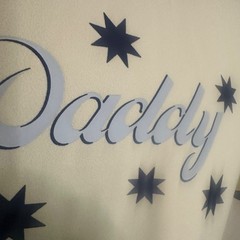 Daddy T Shirt Small Gently worn Poly blend crepe texture fabric No fabric tag