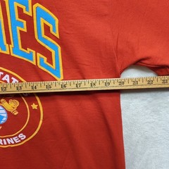 NWOT Vintage United States Marines T Shirt Red Mens Large FOTL Heavy Cotton Y2K