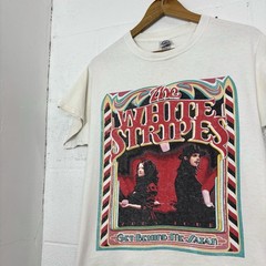 Vintage 05’ The White Stripes Get Behind Me Satan Tour T-Shirt Tee Size Medium