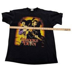 Brooks & Dunn country 90s Vtg Concert Rodeo Bull Tour America T-Shirt XL Rare